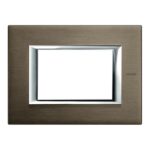 placca rettangolare 3 moduli - BTICINO LEGRAND HA4803BR