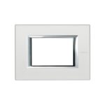 Placca Rettangolare 3 Posti Axolute Argento - BTICINO LEGRAND HA4803SAN