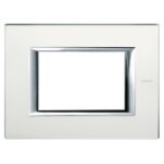 Placca 3 Moduli Specchio Acidato Axolute - BTICINO LEGRAND HA4803VSA