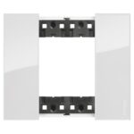 Placca Rettangolare 2 Posti Living Now Ghiaccio - BTICINO LEGRAND KA4802DW