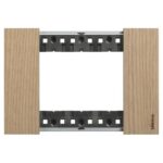 Placca Rettangolare 3 Posti Living Now Rovere - BTICINO LEGRAND KA4803LM