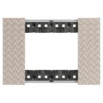 Placca Rettangolare 3 Posti Living Now Optic - BTICINO LEGRAND KA4803MM