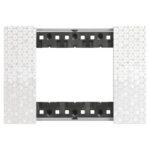 Placca Rettangolare 3 Posti Living Now Pixel - BTICINO LEGRAND KA4803MW