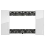 Placca Rettangolare 4 Posti Living Now Ghiaccio - BTICINO LEGRAND KA4804DW