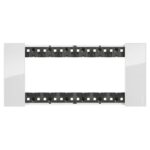 Placca 6 Posti Living Now Ghiaccio - BTICINO LEGRAND KA4806DW