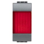 Portalampada Con Spia Rossa Antracite Livinglight - BTICINO LEGRAND L4371R