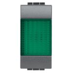 Portalampada Con Spia Verde Antracite Livinglight - BTICINO LEGRAND L4371V