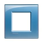 Placca 2 Posti Living Light Azzurro - BTICINO LEGRAND LNA4802AD