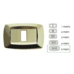 Placca Modì 5 Moduli Ottone - MAS MD215