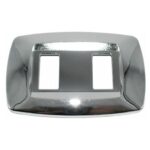 Placca Modì 2 Moduli Argento - MAS MD222