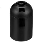 PORTALAMPADA LISCIO E27 BAKELITE NERO - GIGRA LINE PBAE27LS/NE