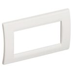 Placca Curva 4 moduli Interlink Office - BTICINO LEGRAND W11120
