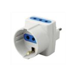 Adattatore Triplo con Schuko 10A 2P+T - GIGRA LINE XS1041