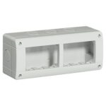Custodia IP40 con base e coperchio 6 PostI Luna (3+3) - BTICINO LEGRAND 24406