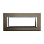 Placca Rettangolare 6 Moduli Axolute Bronzo - BTICINO LEGRAND HA4806BR