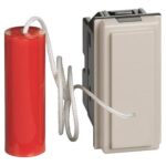 Pulsante a tirante 10 A 250 Va.c. 1NO 1NC 1 modulo Living Now Sabbia - BTICINO LEGRAND KM4033