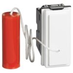 Pulsante a tirante 10 A 250 Va.c. 1NO 1NC 1 modulo Living Now Bianco - BTICINO LEGRAND KW4033