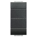 Pulsante Assiale 16A 1P Antracite LivingLight 1 modulo - BTICINO LEGRAND L4055N