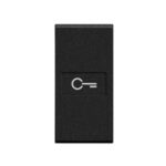 Copritasto con lente illuminabile con simbolo chiave 1 modulo Antracite - BTICINO LEGRAND L4916F
