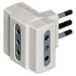 Adattatore Tris 3 Prese 10A Bianco - BTICINO LEGRAND S3603DE