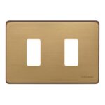 Placca con viti 2 Posti Magic Bronzo - BTICINO LEGRAND 503/2BR