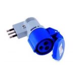 Adattatore a Pettine Industriale 16A 2 Poli+T - ELETTROCANALI SERIE CIVILI EC690513