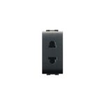 Presa Euroamericana con Sicurezza My Life 16A Nero - ELETTROCANALI SERIE CIVILI ECL4049