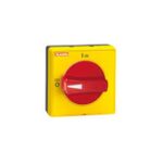 Maniglia Bloccoporta Giallo/Rossa IP65 con Selettore Sporgente - LOV GAX62