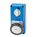 PRESA FISSA INTERBLOCCATA VERTICALE - CON FONDO - SENZA BASE PORTAFUSIBILI - GEW GW66210