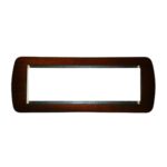 Placca Quadra 7 Moduli Living International Mogano - BTICINO LEGRAND L4807LMG