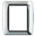 Placca Quadra 3+3 Posti Living International Cromo Lucido - BTICINO LEGRAND L4826CR