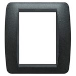 Placca 3+3 Moduli Living International Grafite Nero - BTICINO LEGRAND L4826GFN