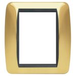Placca Quadra 3+3 Posti Living International Cromo Lucido - BTICINO LEGRAND L4826OR