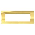 Placca Quadra 7 Posti LivingLight Oro Freddo - BTICINO LEGRAND LNA4807OA