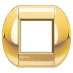Placca Tonda 2 Poli Living Light Oro - BTICINO LEGRAND LNB4802OC