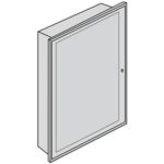 Quadro da incasso in lamiera con portello in lamiera piena a 96 din - BTICINO LEGRAND E209P/96D