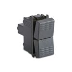 Pulsante Doppio 1PNO+1PNO+1PNC+1PNC DI COLORE GRIGIO - MAS 31022