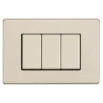 Placca Rettangolare 3 Posti Magic Resina - BTICINO LEGRAND 503/3A/R