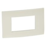 PLACCA VELA QUADRA A TRE MODULI DI COLORE PERLA METALLIZZATO - LEG 685756