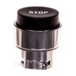Pulsante Metallico Sporgente Stop Nero - LOV 8LM2TB2132
