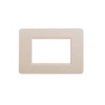 PLACCA A TRE POSTI MATIX DI COLORE CORDA - BTICINO LEGRAND AM4803CD