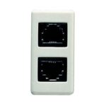 Connettore Telefonico Doppio RJ11 System White - GEW GW20252