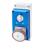 Presa Fissa Interbloccata Verticale 3P+T 63A 380-415V 50/60HZ 6H IP67 - GEW GW67252