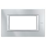 Placca Rettangolare 4 Poli Axolute Tech - BTICINO LEGRAND HA4804HC