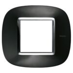 Placca Ellittica 2 Moduli Axolute Antracite - BTICINO LEGRAND HB4802XS