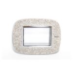 Placca Ellittica 3 Moduli Axolute Corian Sandstone - BTICINO LEGRAND HB4803CSD