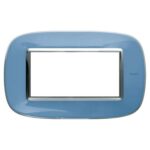 Placca Ellittica 4 Moduli Axolute Azzurro Liquido - BTICINO LEGRAND HB4804DZ