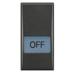 Tasto Serigrafato "OFF" 1 Modulo Axolute Antracite - BTICINO LEGRAND HS4921LN