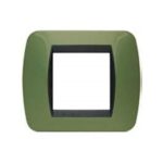 placca a due posti di colore verde - BTICINO LEGRAND L4802VR