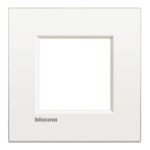 placca a due poli colore bainco puro - BTICINO LEGRAND LNC4802BN